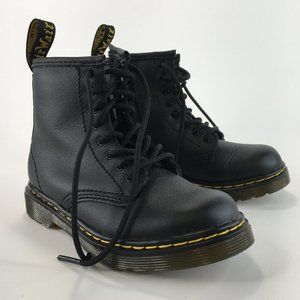Dr Martens Black Side Zipper 1460T Lace Up Boots Size 9